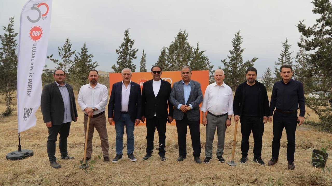 UBP’nin kuruluş yıl dönümü kapsamında “fidan dikimi” etkinliği yapıldı