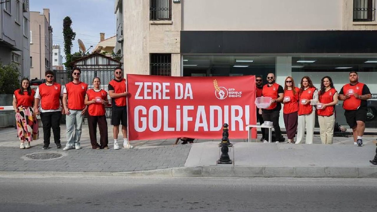 CTP Gençlik Örgütü’nden “golifa”lı protesto