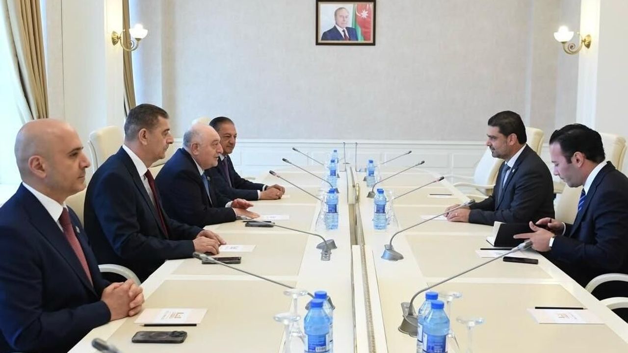 Savaşan, Azerbaycan Milli Meclisi’nde Musa Guliyev ile görüştü