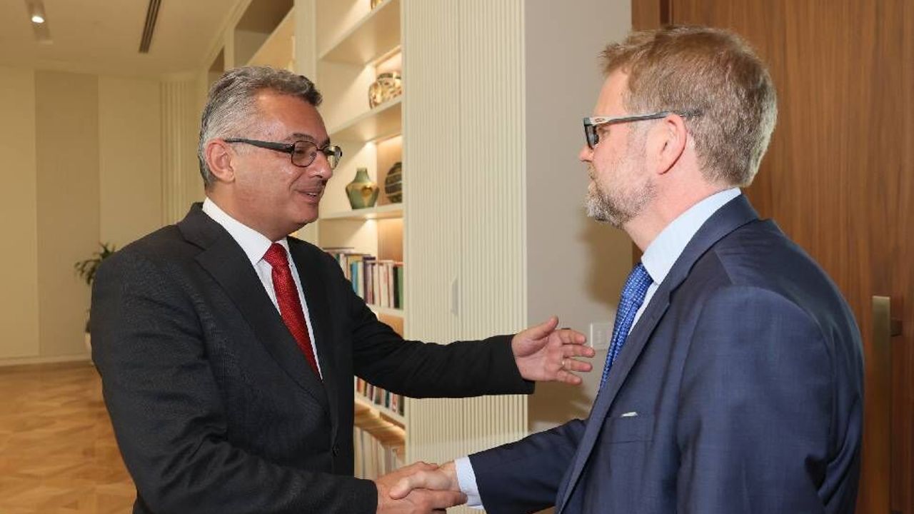 Cumhurbaşkanı Erhürman, Hagström'ü kabul etti