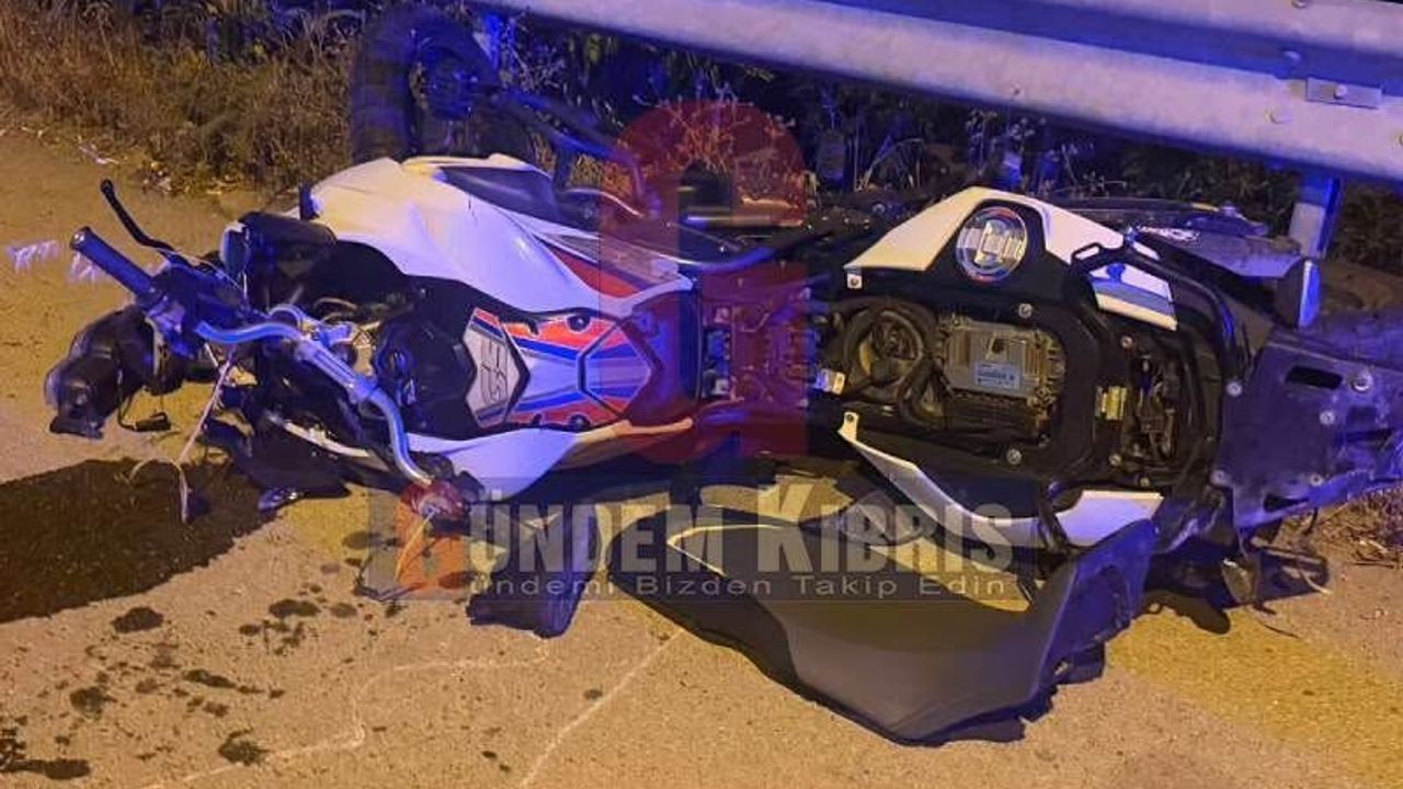 Girne-Alsancak Çevre Yolu’nda kaza: Motosiklet sürücüsü ağır yaralı