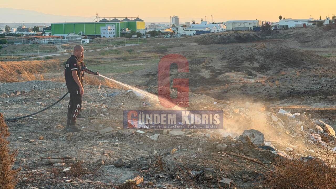 Lefkoşa İtfaiyesi’nden zamanında müdahale: Yangın büyümeden söndürüldü