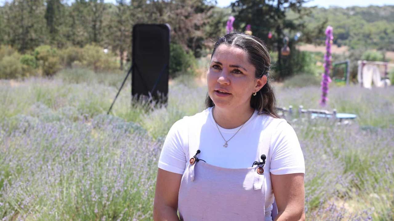 Kadın girişimci, Türkiye'nin desteği ile Karpaz'a lavanta bahçesi kurdu