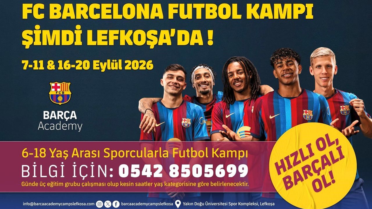 FC Barcelona Futbol Kampı Lefkoşa’da Başlıyor!