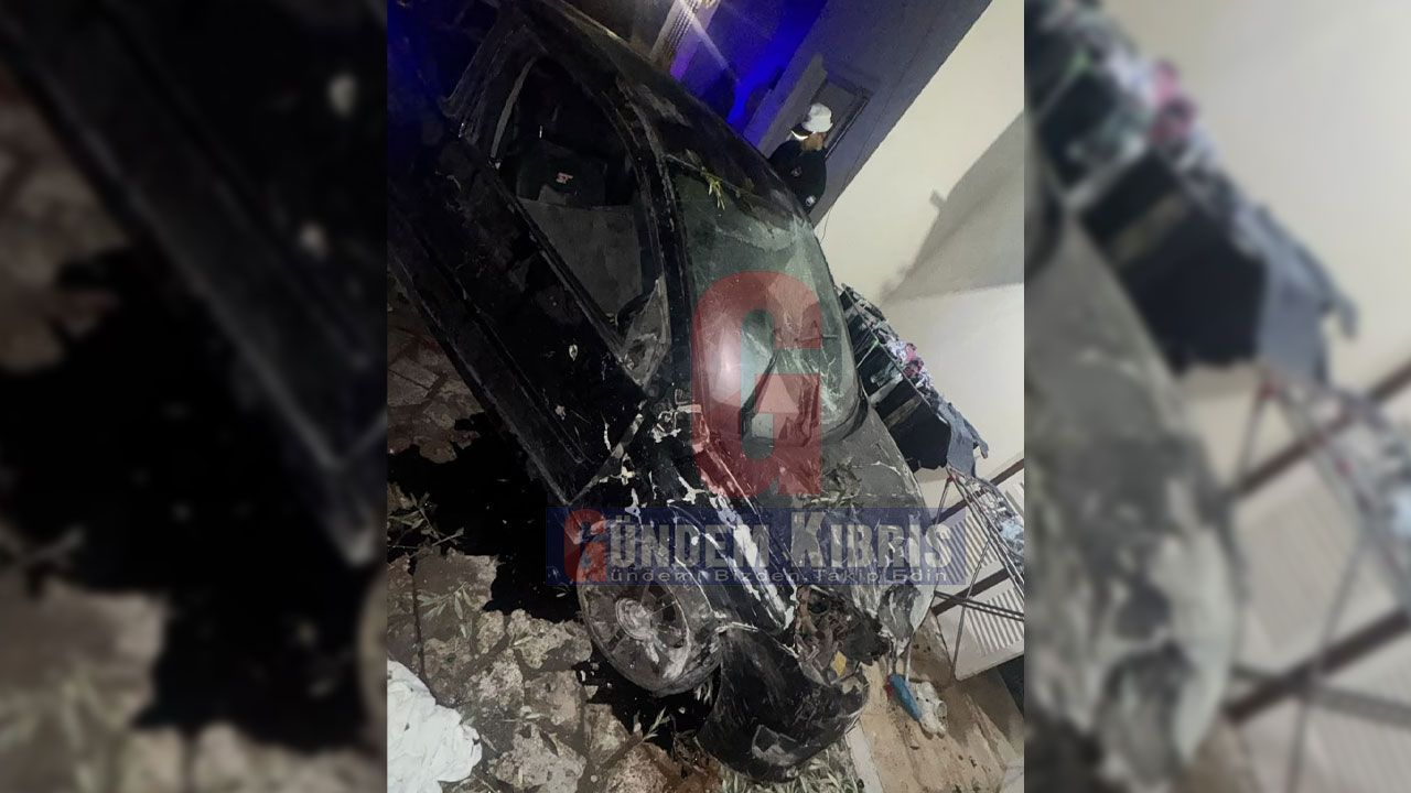 KKTC'de beş kazada dört yaralı, iki alkollü sürücü