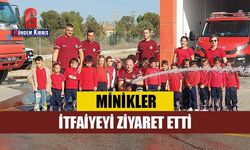 Minikler, itfaiyeyi ziyaret etti