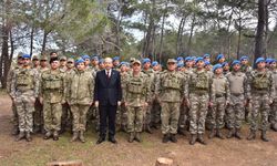 Cumhurbaşkanı Tatar, KTBK 39’uncu Mekanize Piyade Tümen Komutanlığı'nı ziyaret etti