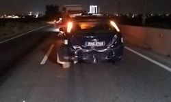 Lefkoşa-Girne ana yolunda kaza: Polis aracına çarptı