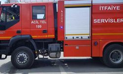 Akdoğan’da yangın… Rulo balya bağlama makinesi küle döndü