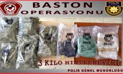 Mormenekşe’de ‘Baston Operasyonu’: 3 kilo uyuşturucu ele geçirildi, 2 kişi tutuklandı