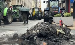 Çiftçiler, Brüksel'i yaktı