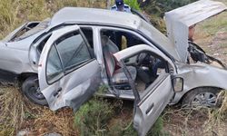 Ercan - İskele yolunda korkutan kaza: 3 yaralı