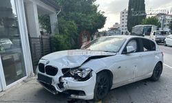 Lefkoşa’da korkutan kaza: 2 yaralı