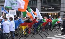 Belçika'da "renkli" çiftçi protestosu
