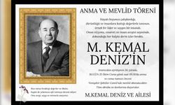 M. Kemal Deniz,  kabri başında anılacak