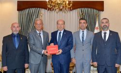 Cumhurbaşkanı Tatar, TSK Güçlendirme Vakfı KKTC Fahri Tanıtım Kurulu’nu kabul etti
