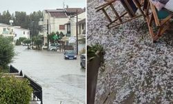 Şiddetli yağış Güney Kıbrıs’ta hayatı felç etti