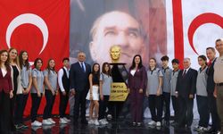 Atleks Sanverler Ortaokulu Atatürk Büstü, törenle açıldı