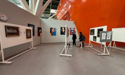 “Zamanın katmanları” sergisi Ercan Havalimanı’nda açıldı