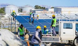 Haspolat Arıtma Tesisi’ne güneş enerji sistemi kurma çalışmaları sürüyor