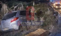 Boğazköy’de Korkutan Kaza: Araç Bariyerlere Çarpıp Sazlıklara Savruldu