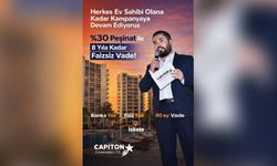Capiton Construction’dan faizsiz ve bankasız ev kampanyası sürüyor