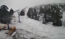 Trodos’ta sıcaklık -6’ya kadar düştü