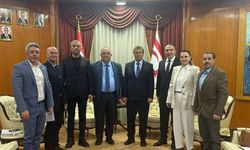 Uyduda yayın TV temsilcilerinden Başbakan Üstel’e ziyaret