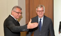 Erhürman, BM Yetkilisi Lacroix ile Görüştü