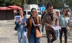 HP ilçelerde bilgilendirici el broşürleri dağıttı