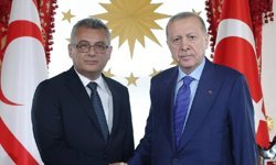 Cumhurbaşkanı Erhürman, Türkiye Cumhurbaşkanı Erdoğan ile görüştü