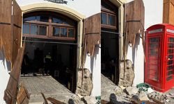 Alkollü sürücü kahvehaneye daldı!