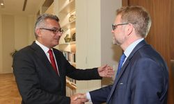 Cumhurbaşkanı Erhürman, Hagström'ü kabul etti