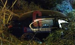 Direksiyon Hakimiyetini Kaybeden Sürücü Hastanelik Oldu