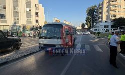 Girne’de otobüs yayaya çarptı: Kadın yoğun bakımda, sürücü tutuklandı