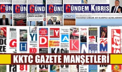 KKTC Gazetelerinin Manşetleri /29 Ekim 2020