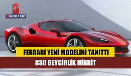 830 beygirlik hibrit Ferrari 296 GTB tanıtıldı