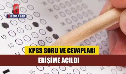 KPSS temel soru kitapçıkları ve cevap anahtarı yayınlandı