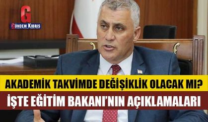 Akademik takvimde değişiklik olacak mı?