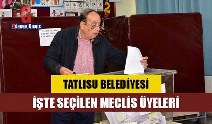 Tatlısu Belediyesi Meclis Üyeleri açıklandı