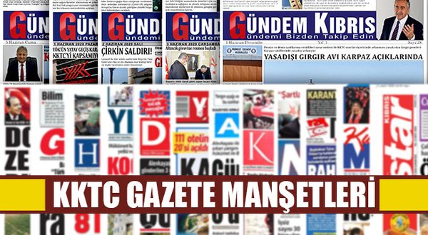 KKTC Gazete Manşetleri / 02 OCAK 2023