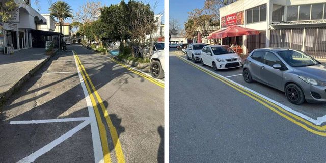 Girne Akan Gürkan Sokak’ta 22 adet cep park yeri düzenlendi