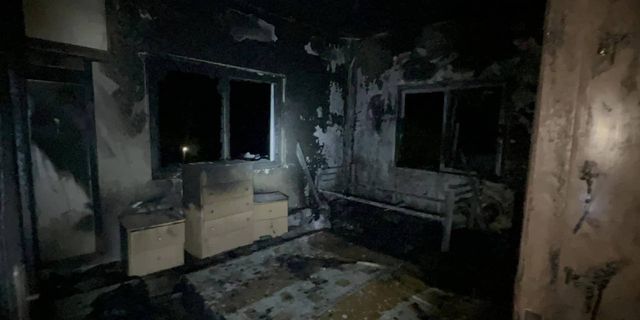 Lefke’de 5 yaşındaki çocuğun yaktığı mum yangına neden oldu