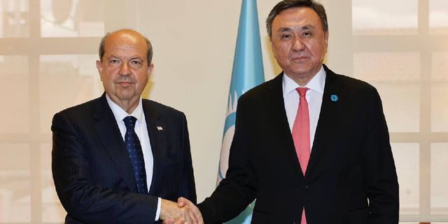 Cumhurbaşkanı Tatar, Türk Devletleri Teşkilatı Sekreteri Ömüraliyev ile görüştü