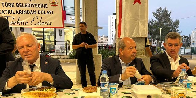 Türkiye'den gelen depremzedeler için iftar verildi