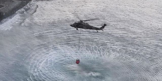 MSB'den Yeşilırmak’taki yangına helikopter desteği