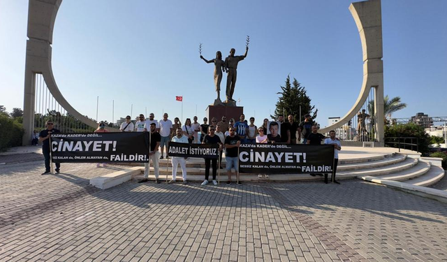 Girne'de eylem: Mustafa Nergiz için adalet istiyoruz