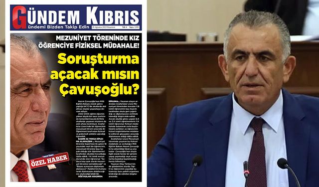 SORUŞTURMA AÇACAK MISIN ÇAVUOĞLU?
