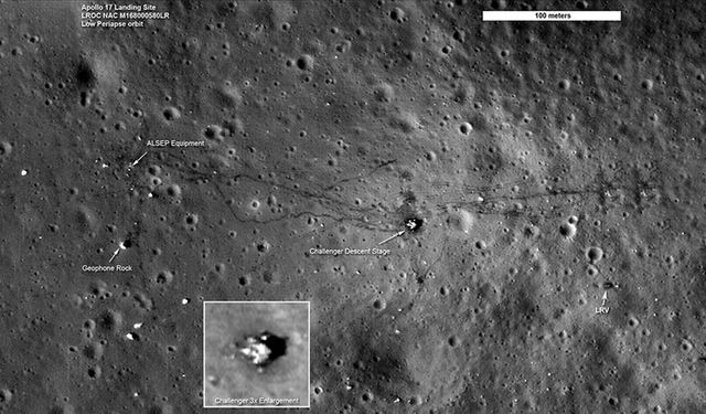 NASA'nın Ay yüzeyinde terk ettiği Apollo 17 uzay aracı "Ay depremleri"ne yol açabilir