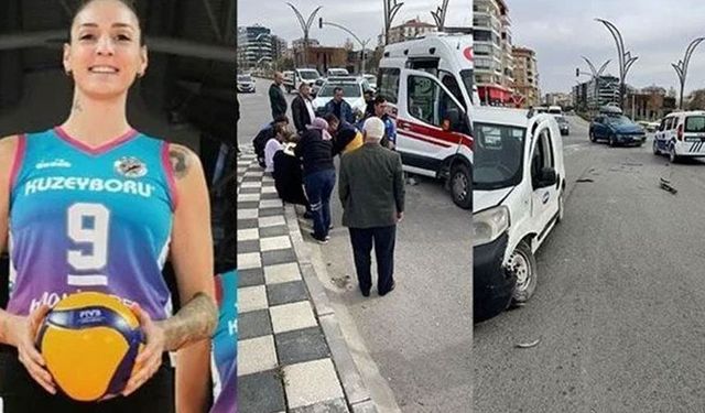 Milli voleybolcu Büşra Kılıçlı, kızıyla birlikte kaza geçirdi